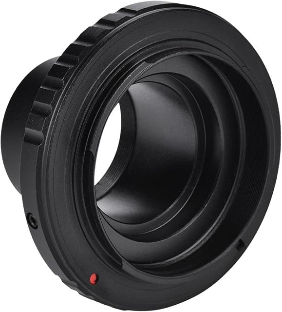 Vbestlife Telescope Adapter Ring, Professional Durable T-ring for Nikon Cameras M42 T2-Moun to 1.25Inch Telescope Eyepiece Lens Adapter Ring
