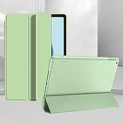 Capa para iPad 10ª geração de 10 polegadas, capa protetora de suporte fino com capa traseira translúcida de policarbonato rígido, compatível com Touch ID, despertar/hibernar automaticamente, verde