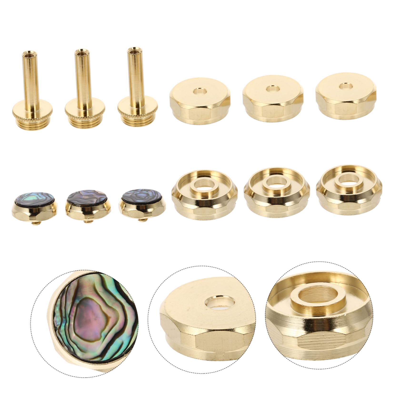 TOYANDONA 3pièces Boutons De Trompette Accessoires Pratiques Pour Instruments à Vent Design Élégant Et Parfaits Pour Musiciens