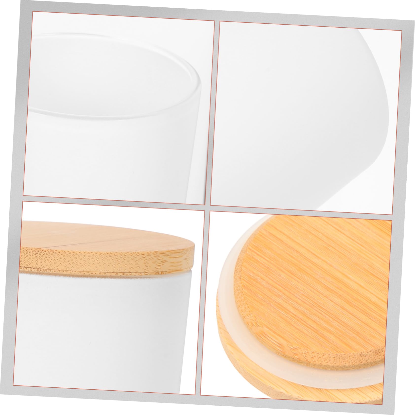 LIFKOME 4 Set Barattoli Coperchi Candele Profumate Aromaterapia Barattoli Fabbricazione Candele
