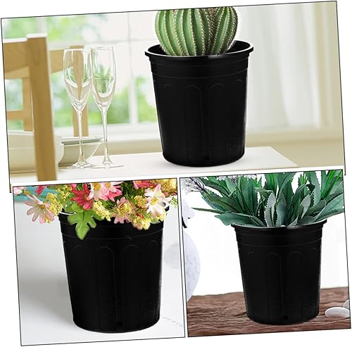 Miniatura 3 de 25 macetas flexibles para vivero, macetas para plantas, contenedores reutilizables para plantas y esquejes para jardinería y uso