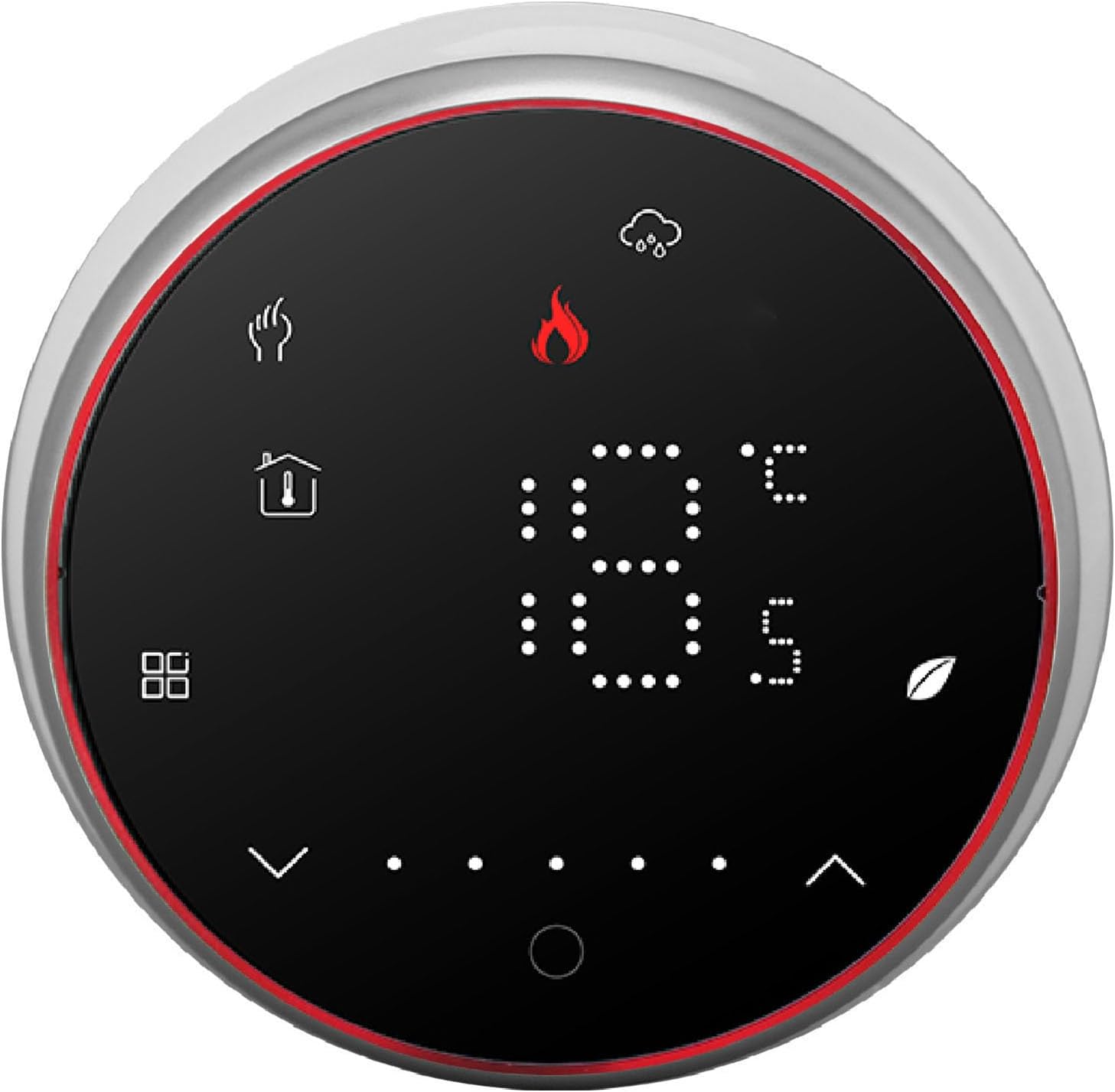 Smart Thermostat, LED Display Programmable Thermostat Digital Home Thermostat with Thin Panel, Programmable for Smart Home, Temperature Control Water Heating System DIY Install