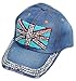 Produktbild Budawi® - Jeans Cap CAPI Baseball Mütze Destroyed Used Look Kappe Blau (Glitzersteine)