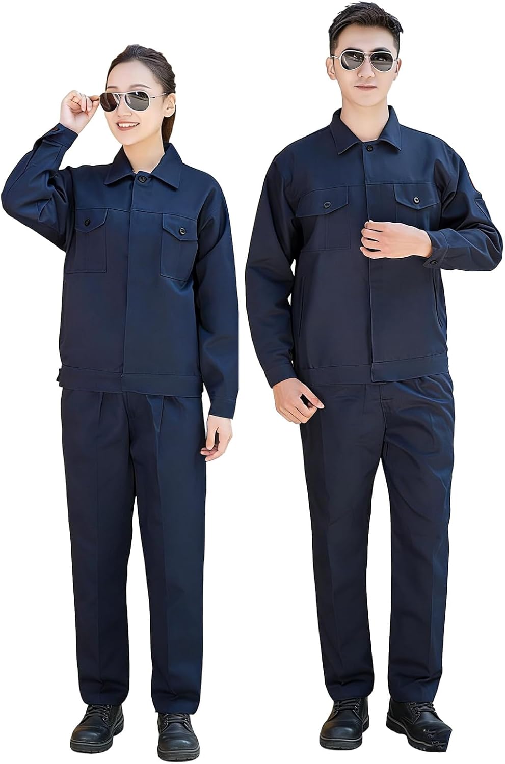 Men's Workshop Workwear Suit - Jacket and Pants Set for Spring Autumn Construction Sites