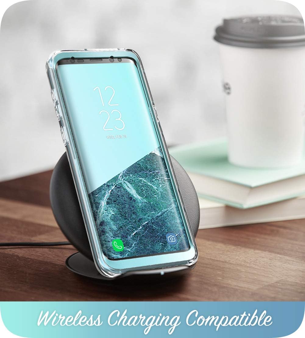 i-Blason Cosmo Series Case for Galaxy S9 (2018 Release), Slim Full-Body Stylish Protective Case with Built-in Screen Protector (Ocean)