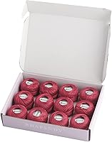 Vista 50 de Rhapsody Hilo de algodón perla tamaño 8 hilo de ganchillo Perle 12 bolas Set tejido a mano, bordado, sashiko, punto de cruz, costura, punto