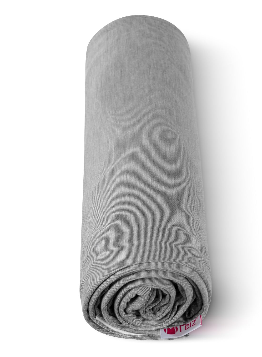 Meiz Schwangerschaftskissen, kühlender Bezug, U-förmiger Schwangerschaftskissenbezug, kühlender seidiger Jersey-Bezug, grau
