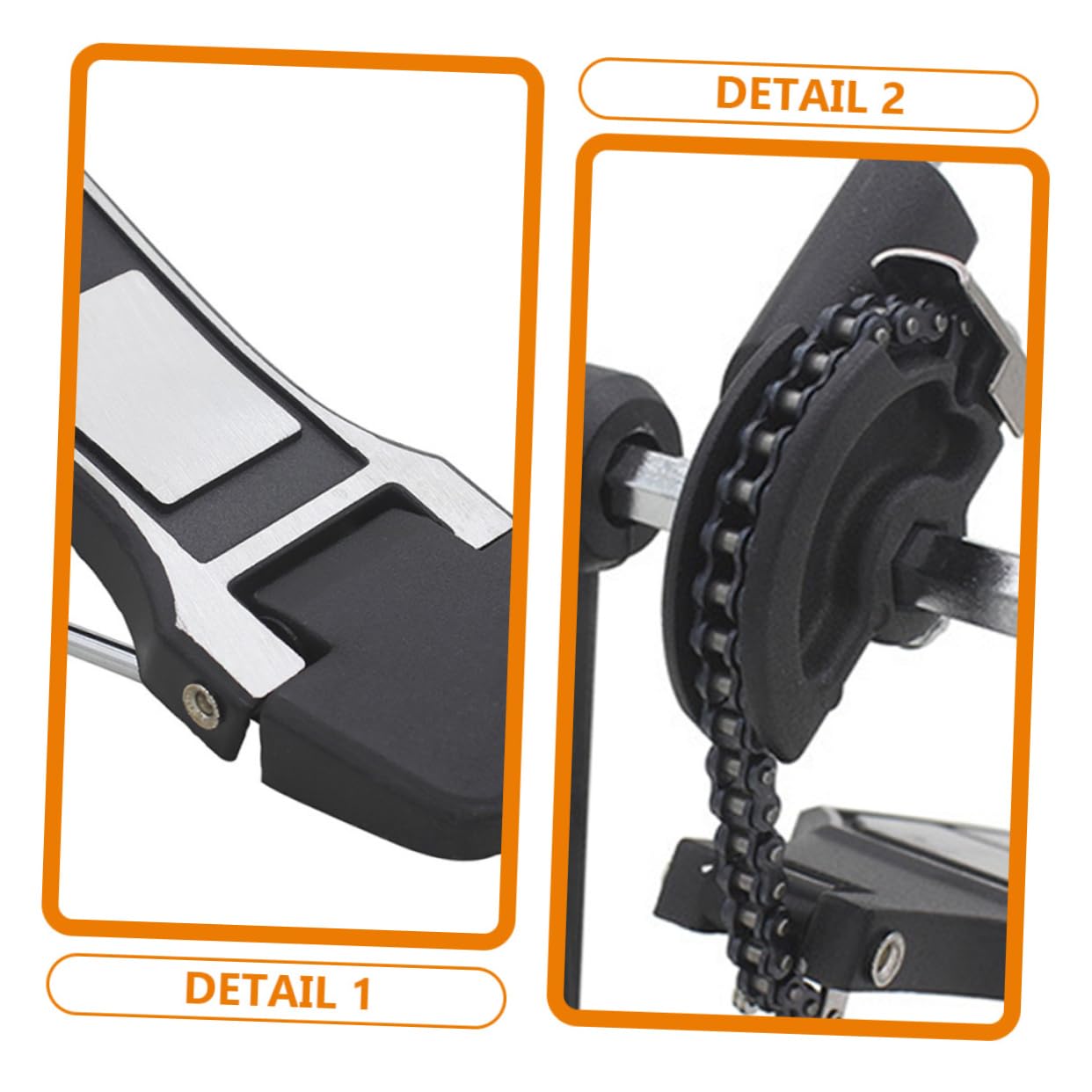 ibasenice Pédale de Grosse Caisse Remplacement Professionnel Pédale de Batterie Structure Robuste Accessoire de Percussion pour Drum Kit | Bavure, Structure Robuste, Design Classique, Accessoire D’entraînement pour Batterie