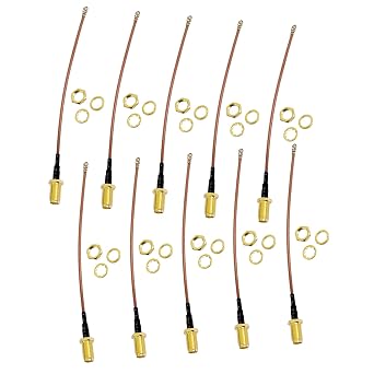 Young Wolf 10X RF U.FL IPEX IPX Mini PCI to SMA Female 4Inch 10cm Pigtail Antenna Cable RG-178 Coaxial Low Loss