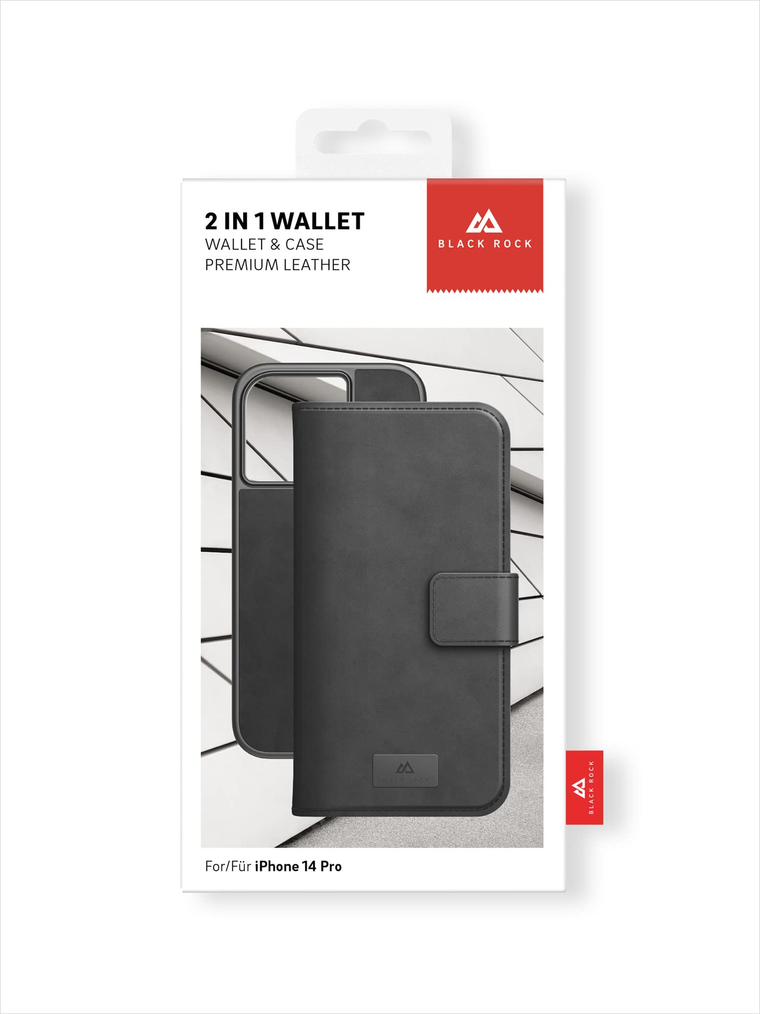 Black Rock - Case 360 Degree Flip Case 2-in-1 Leather Wallet Suitable for  Apple iPhone 14 Pro I Mobile Phone Case, Magnetic Closure, Card Slots (Black):  Amazon.co.uk: Electronics & Photo