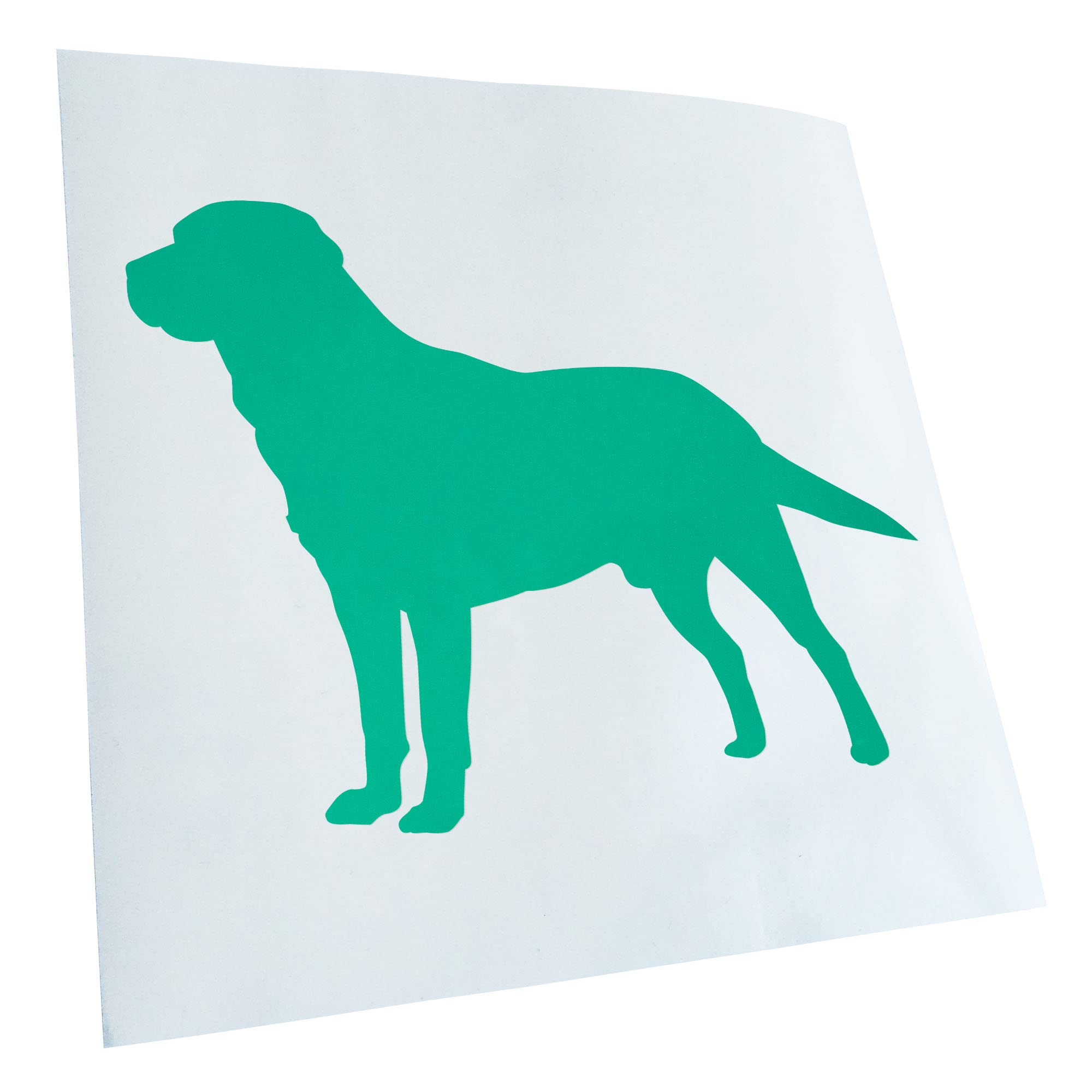 Kiwistar - Car Sticker - Turquoise - 40 x 31 cm Labrador Dog Retriever - Rear Window Car Sticker Weatherproof for Car Truck Moped Truck - Sticker Exterior Self-Adhesive Tuning Accessories for Window