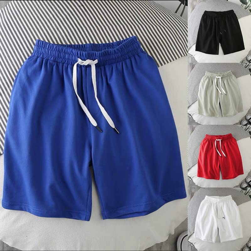Short de sport homme gris blanc noir en polyester taille L décontracté