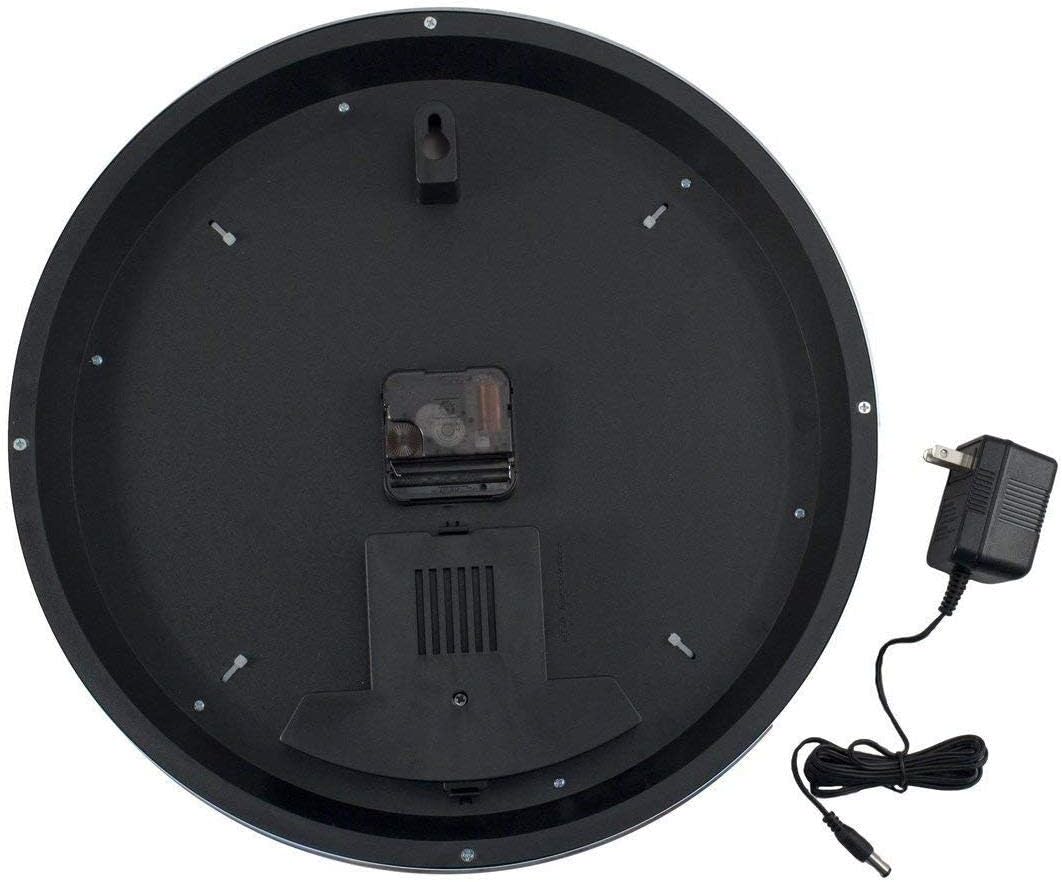 Ford OLP Shelby Cobra Mustang Blue Neon Clock 15 Inch Diameter with Chrome Finish Rim – 8SHLBY