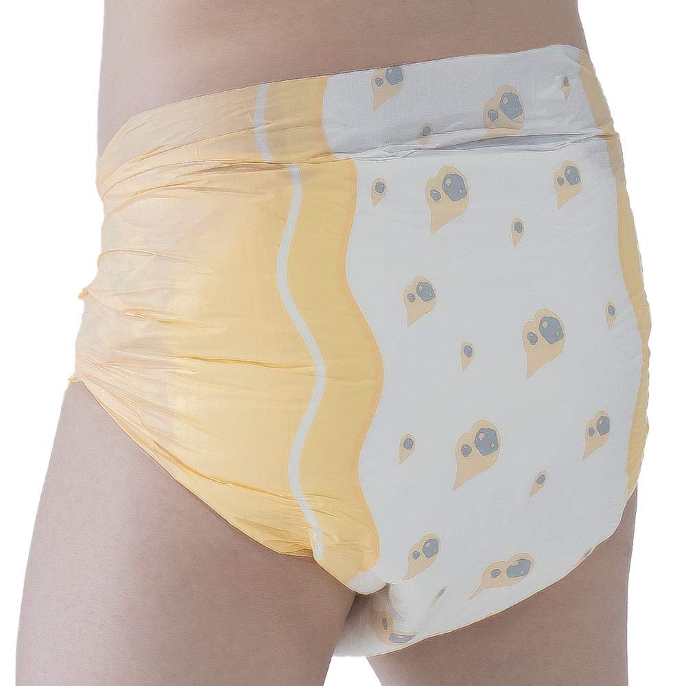 Tykables Little Rawrs volwassen luier luier ABDL - pak van 10 Size 1 (Medium) Kleur: wit