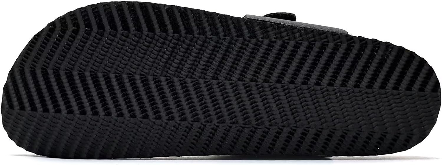 Torotto Mens Womens Flip Flops Thong Sandals with Cork Footbed Open Toe Adjustable Webbing Slides Sandals for Walking | Beach | Indoor 15.5 Women/14 Men 607/Black image 4 of 6 B0DS1WGFRY