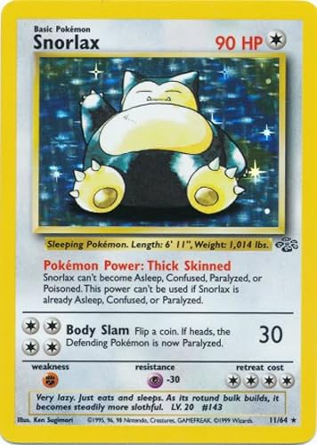 Snorlax Holofoil - Selva - 11 [Juguete]