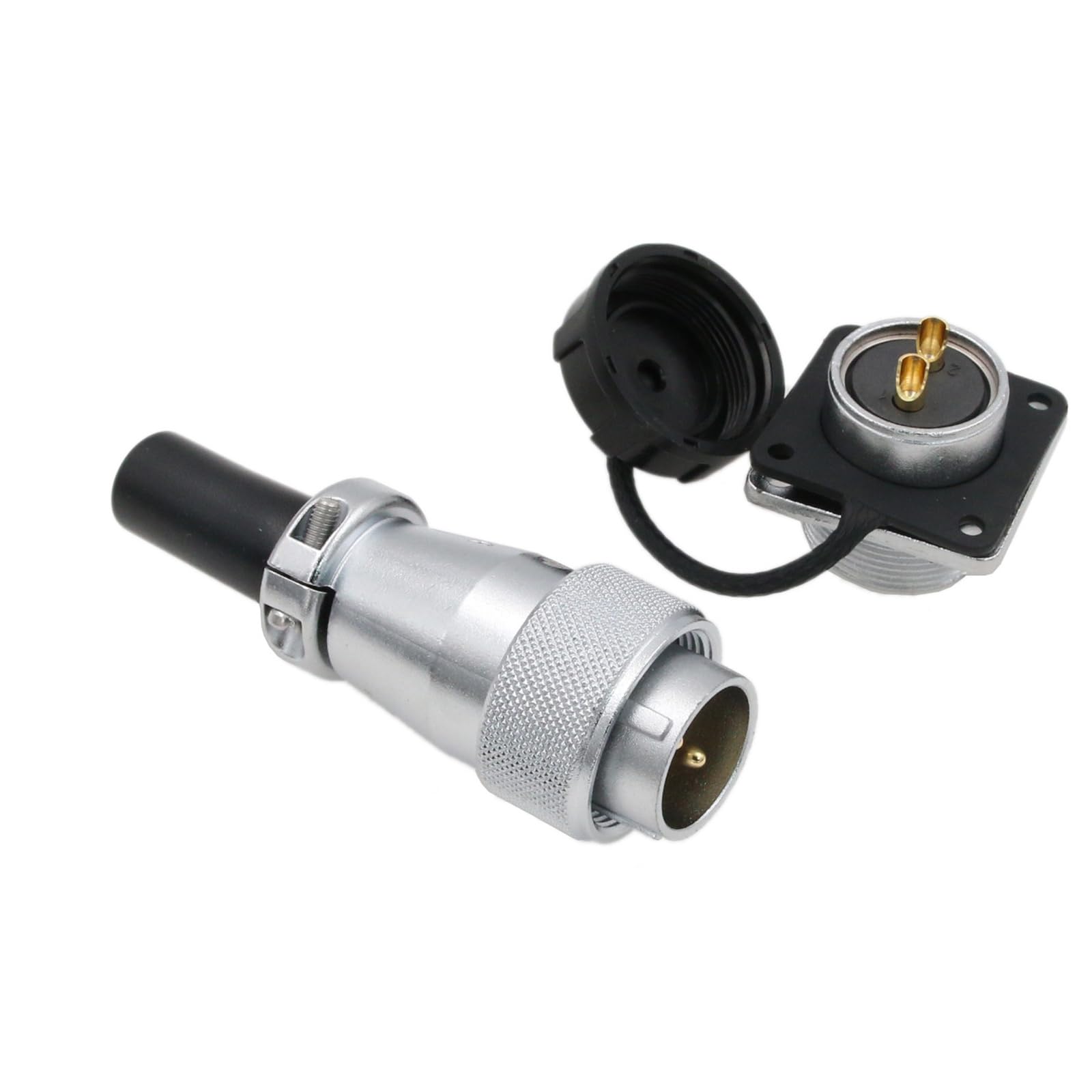 HangTon WS20 2 Broches Prise de Courant Aviation Rond Alimentation électrique connecteur 25a Industriel Automobile extérieur 500V Chapeau Anti - poussière