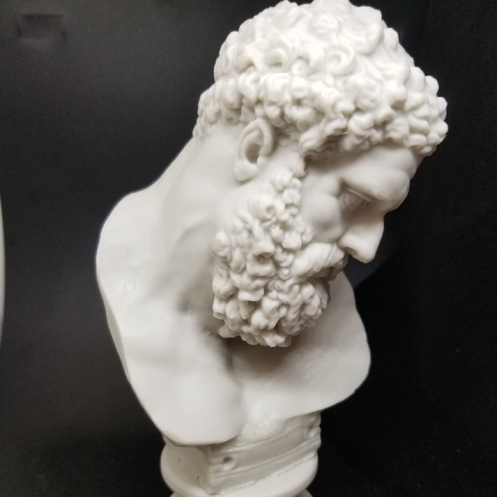 Statua del Dio Greco, Scultura del Busto di Persone greche Decorazione Strong God Brookles Replica Resin Word Creation Collection Regalo commemorativo