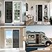 Custom Size Retractable Screen Door with Aluminum Frames and Durable Mesh Keeps Bugs Out No Drill Installation Made in Canada No Duties (White Frame)