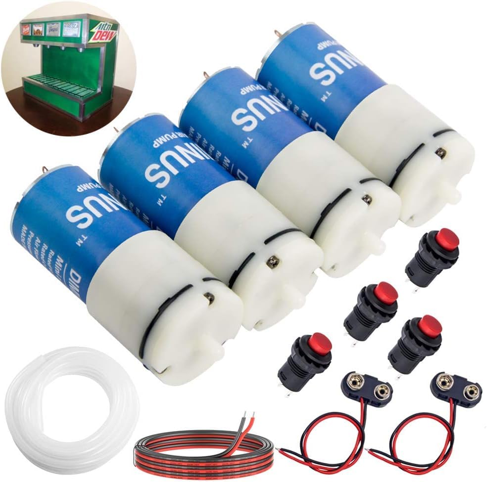 Image of DC 6V Mini Air Pump Motor, DIMINUS DIY and Replacement Accessories, Best for Aquarium Tank Oxygen Circulate