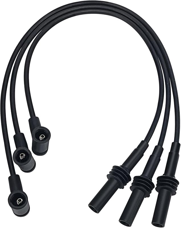 Jogo de cabos de vela X4XZ 9466R para Dodge, Jeep, Mitsubishi e Ram – 1 unidade