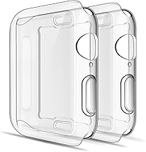 Simpeak 2-Packs Case Compatible with iWatch 40mm Series 6/5/4, Case Compatible with Apple Watch SE 3(2025) /SE 2 /SE 40mm Slim Soft TPU Protective, Clear