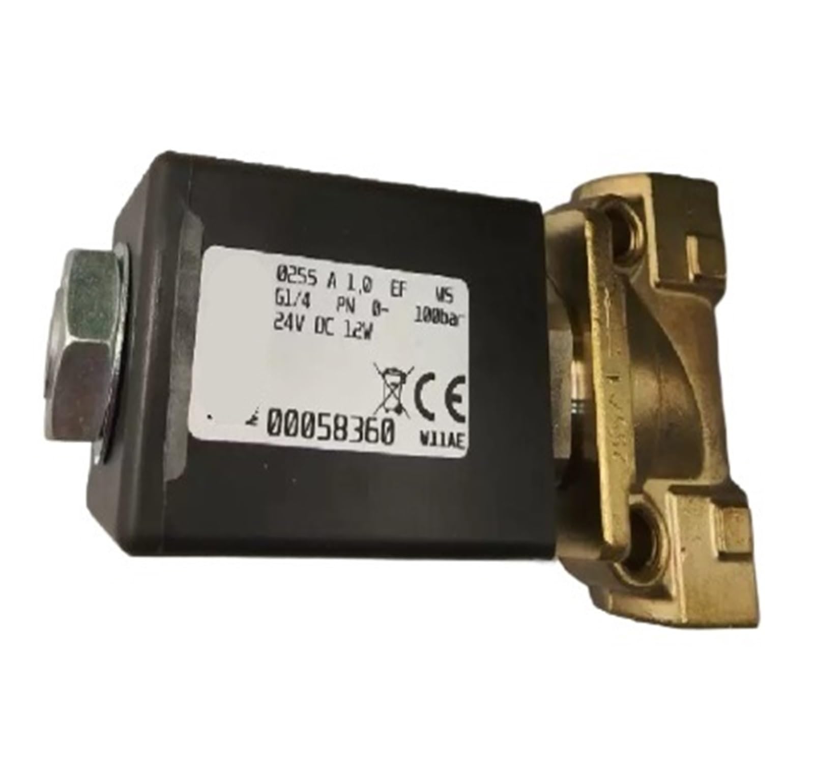 CXFCIHFT Solenoid Valve 0255 A 1.0 G1/4 24VDC 12W 00058360