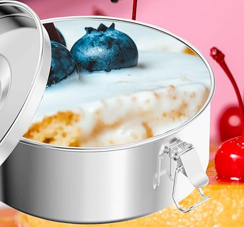 Miniatura 5 de Molde de flan con tapa, sartén de acero inoxidable para olla instantánea de 6 cuartos (3 cuartos de galón, 8 cuartos de galón disponibles) - Flanera