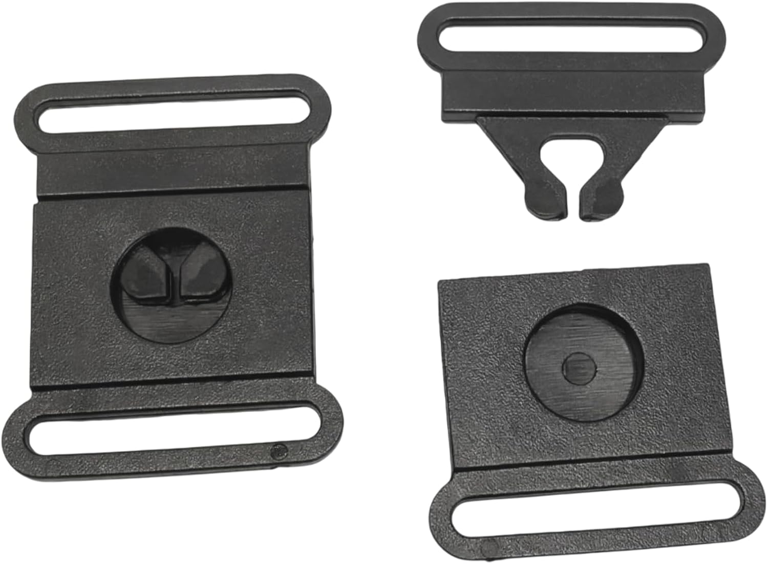 100 PCS 1Inch Black Plastic Safty Breakaway Bra Buckle, Cat Dog Collar Harness Strap Parts Accessories, Breakaway Lanyard Clasp for Neck Straps, Webbing Strap Quick Release Buckle Belt Adjuster