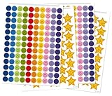 Reusable Extra Reward Stickers for Rewarding Good Behavior and Positive Reinforcement - Star Stickers, Reward Stickers: 356 Stickers in Total! - 260 Smiley Face Stickers and 96 Gold Star Stickers