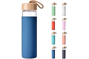 20oz Lead Free Borosilicate Glass Water Bottle