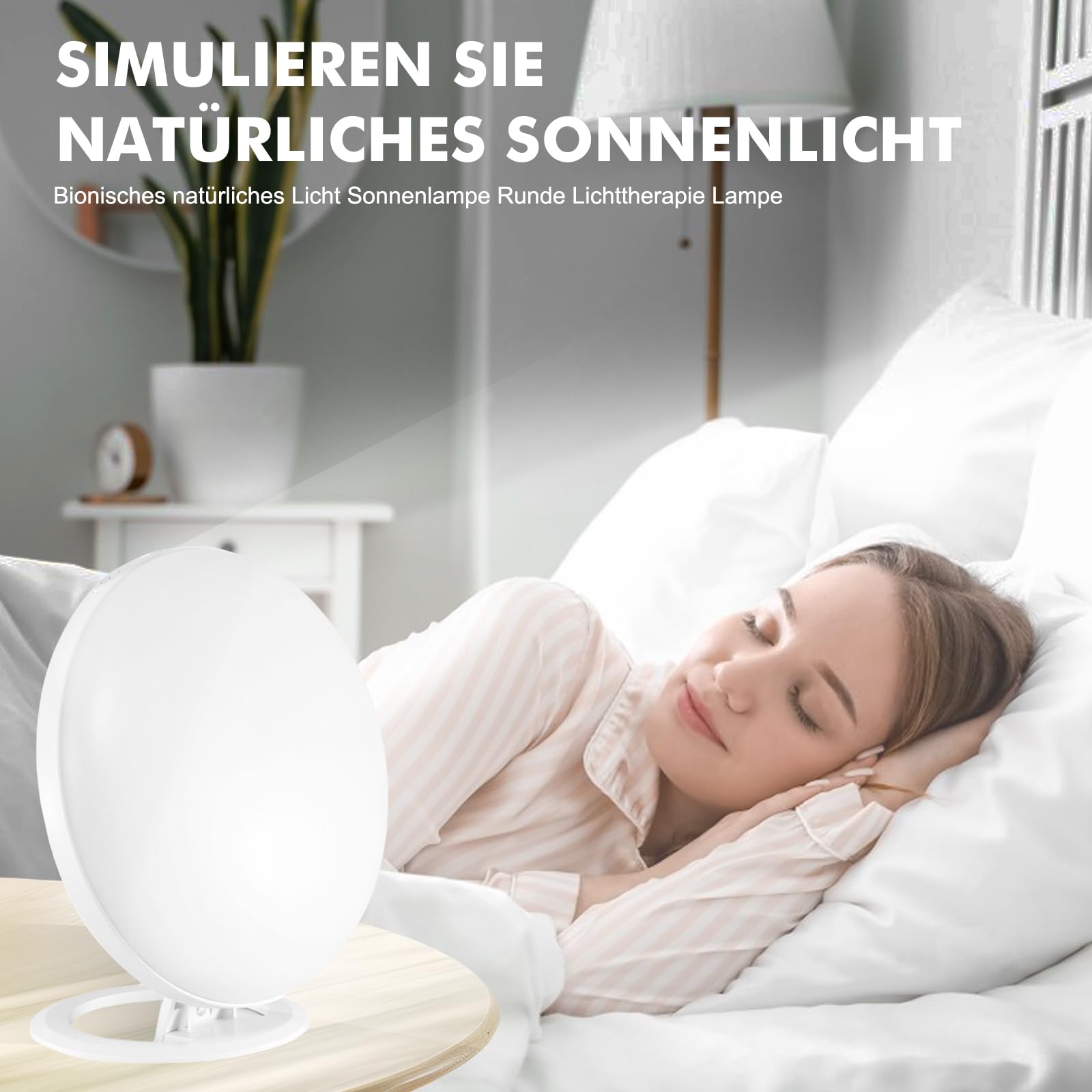 HOSPAOP Lampada di terapia 10000 Lux LED senza UV, lampada di giorno con dimmer continuo e 3 temperature di colore, lampada luce diurna a spettro pieno per casa, ufficio, ufficio