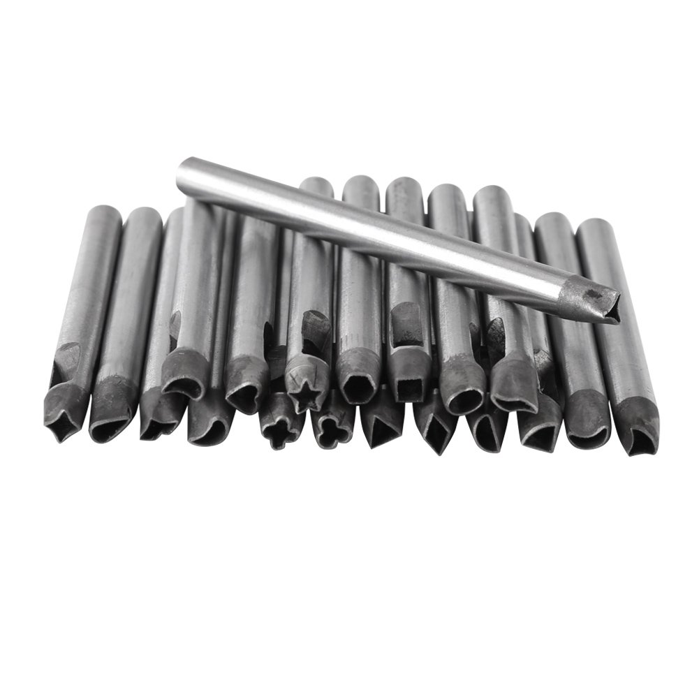 5 MM 20 Piezas Perforadora de Cuero, Asixx, Perforador de Agujero de Cuero, Herramienta de Corte, Para Artesanía de Cuero