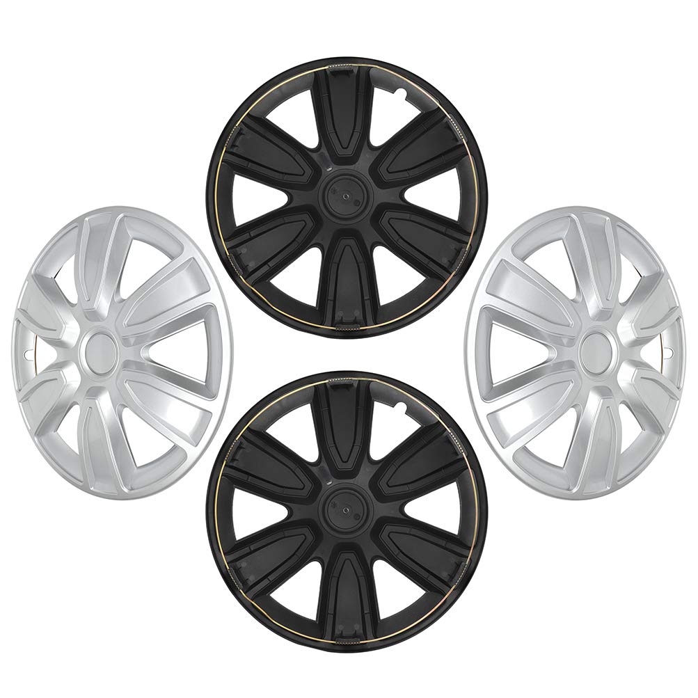 ANPART Set (4pcs) 15 Wheel Cover Rim Hubcap fits for Toyota Yaris Celica Avalon Echo Wheel Cover Camry Camry