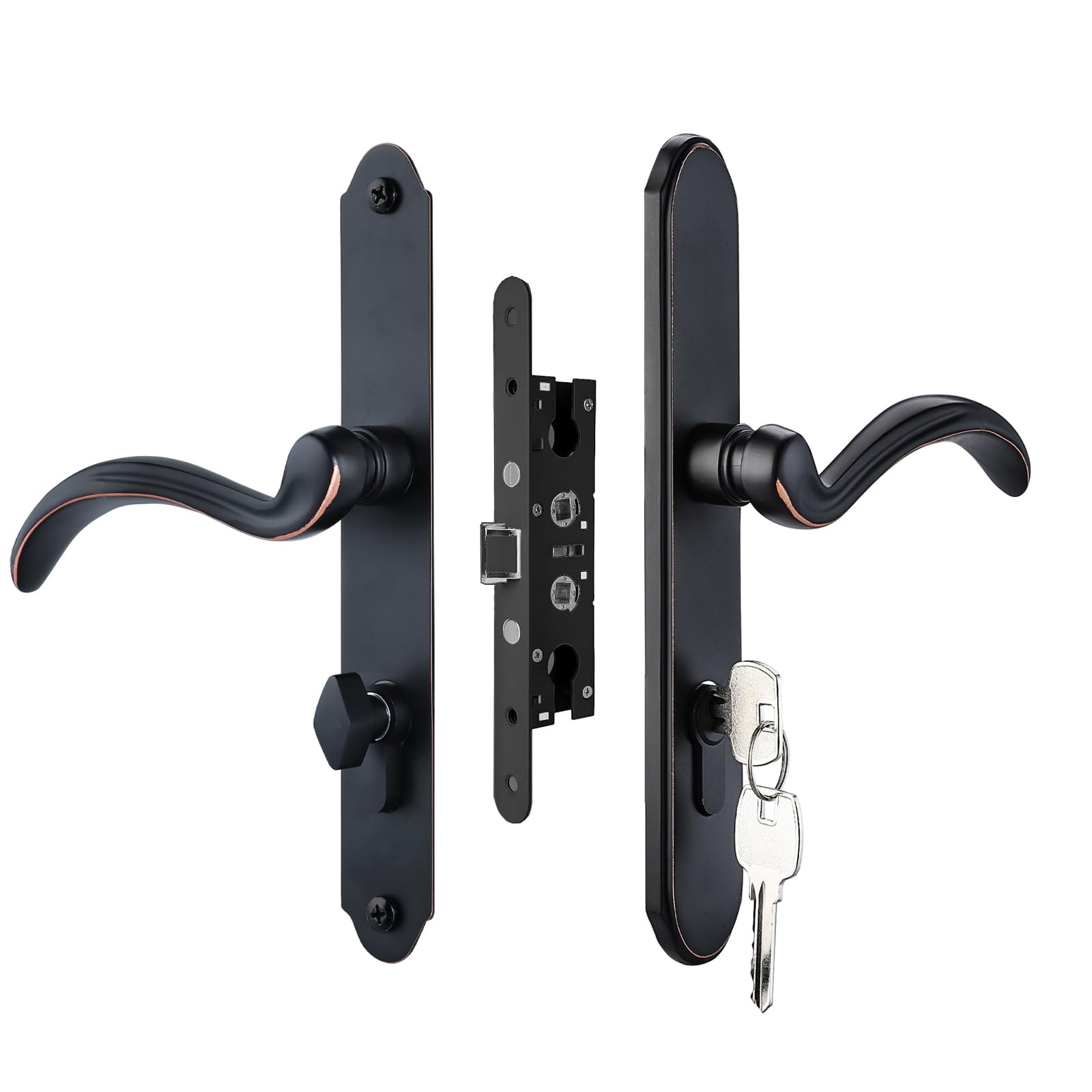 HauSun Storm Door Handle Set Replacement Kit with 2 Point Mortise