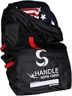 Car Seat Travel Bag for Airplane - Fits Convertible Car Seats, Infant carriers & Booster Seats, Black Upgrade