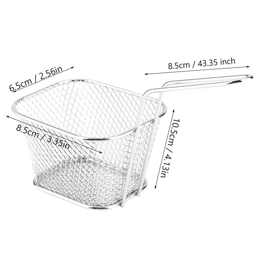 DOITOOL Cestino Rotondo in Acciaio Inox per Friggere Patatine Fritte