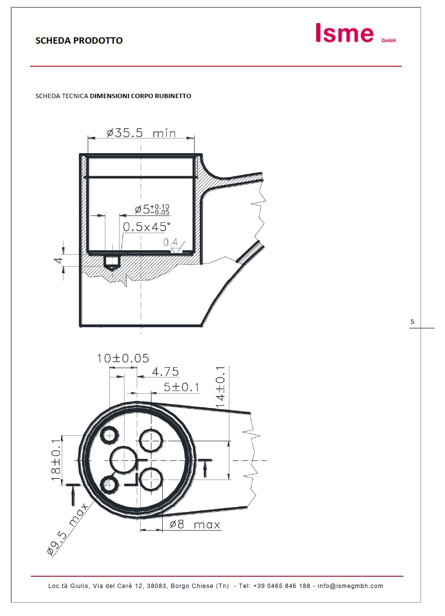 Schläfer 48004 | Cartucho de grifo mezclador de 35 mm de repuesto de cerámica para mezclador monomando K35-A Kerox baja con 2 patas, ducha, lavabo, bidé, bañera, cocina, baño de 3 piezas.
