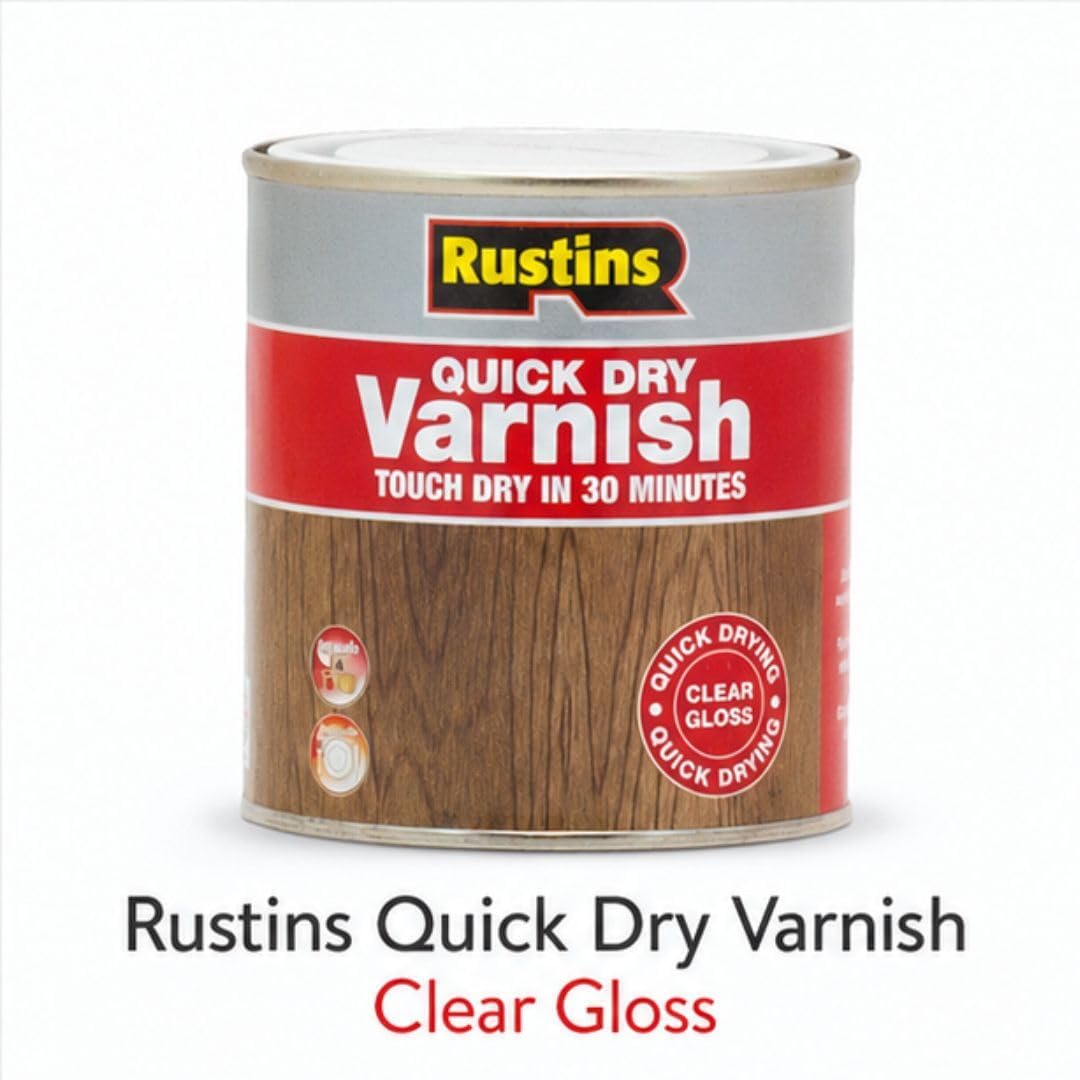 Rustins Quick Dry Varnish Clear Gloss 250ml | 8.5 Fl. Oz.