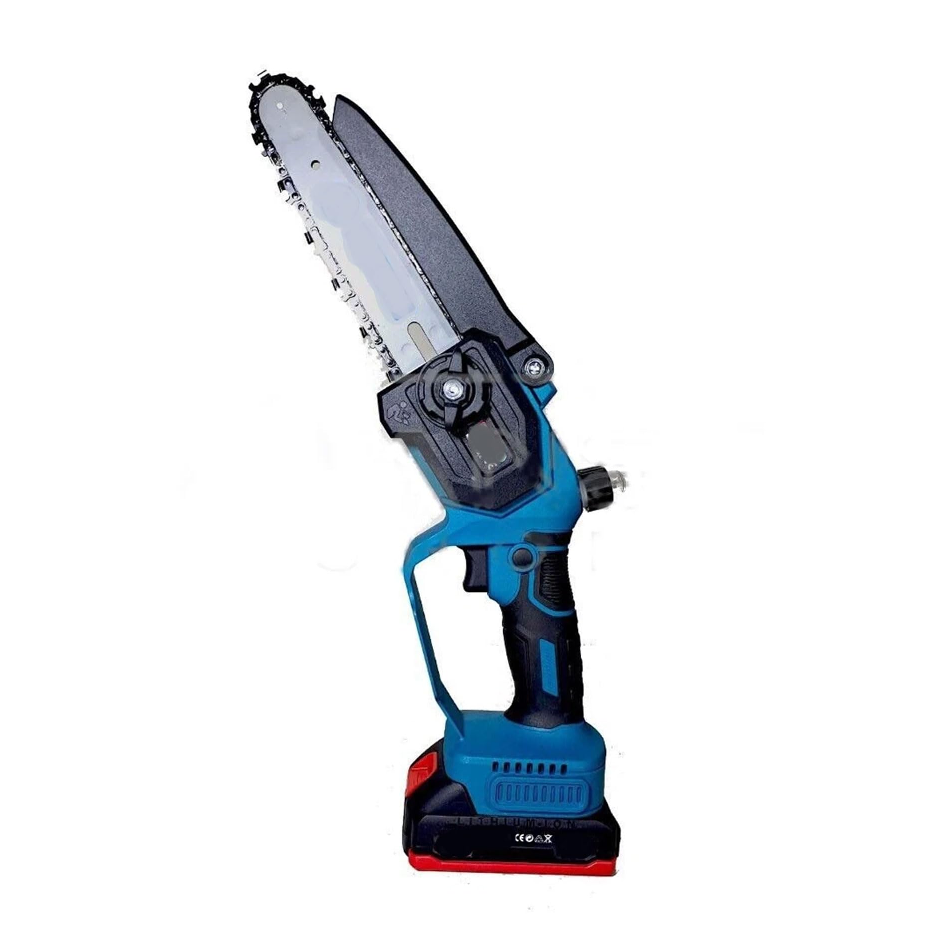 Kit Potatura Elettrico con Asta Telescopica Allungabile, Mini Elettrosega a Batteria 6" (15cm) + Cesoia per Potare Professionale Lama 2,5cm, Forbici da Potatura per Giardino e Agricoltura