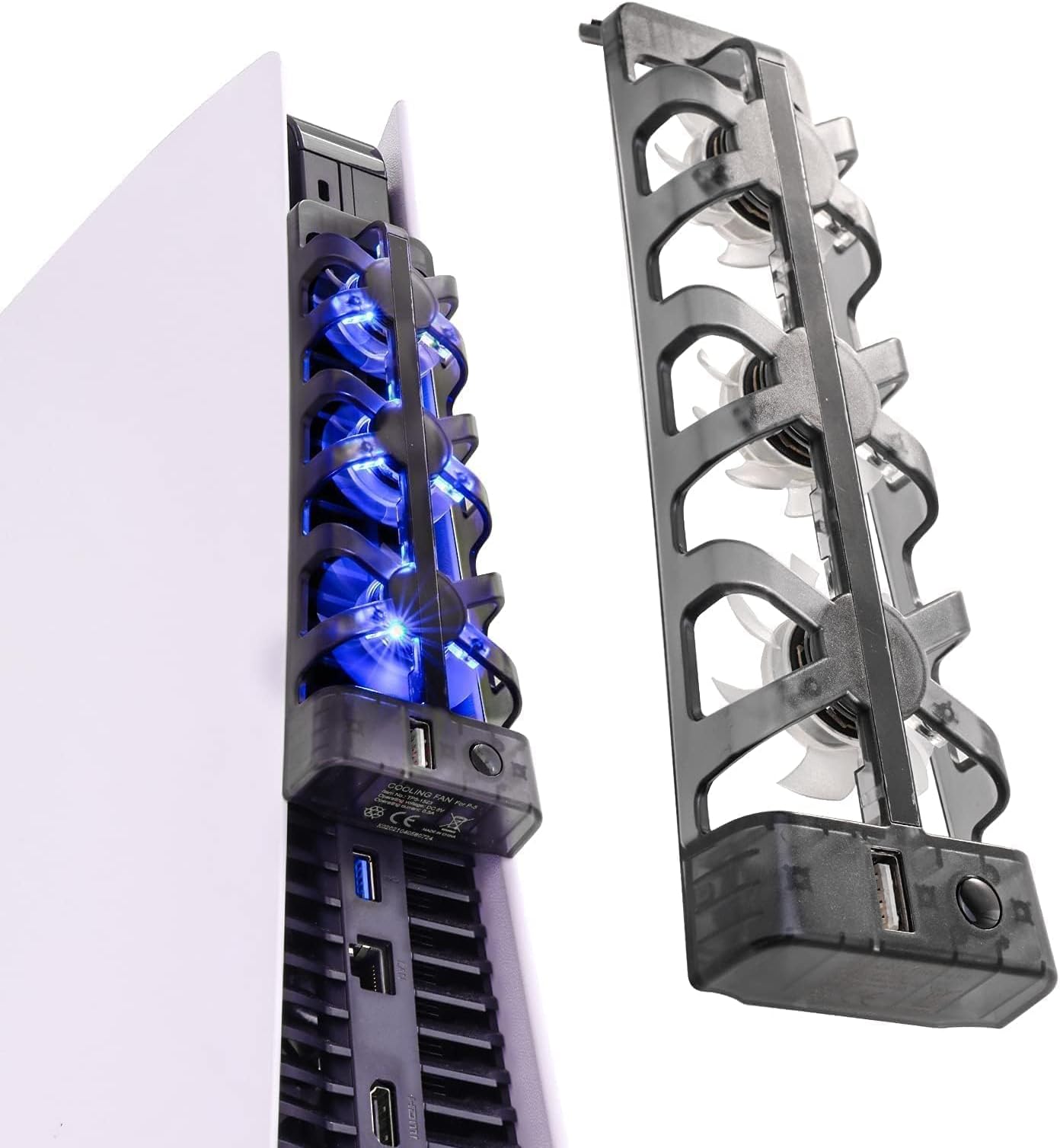 NANANINO PS5 Cooling Fans, Playstation 5 Cooling Fan Compatible with PS5 Discs Edition and Digital Edition