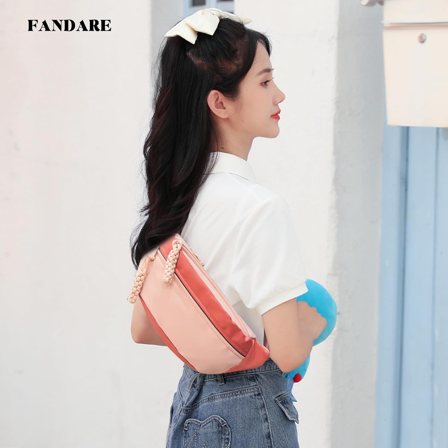 [FANDARE] 斜めかけバッグ レディース ボディバッグ 大容量 軽量 おしゃれ シンプル 人気 コンパクト 男女兼用 散歩 アウトドア 旅行 ワンショルダーバッグ ボディバッグ