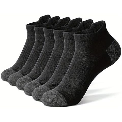 Kidtion Men's Ankle Socks 3 pairs, Comfortable Casual Socks, Black Cover