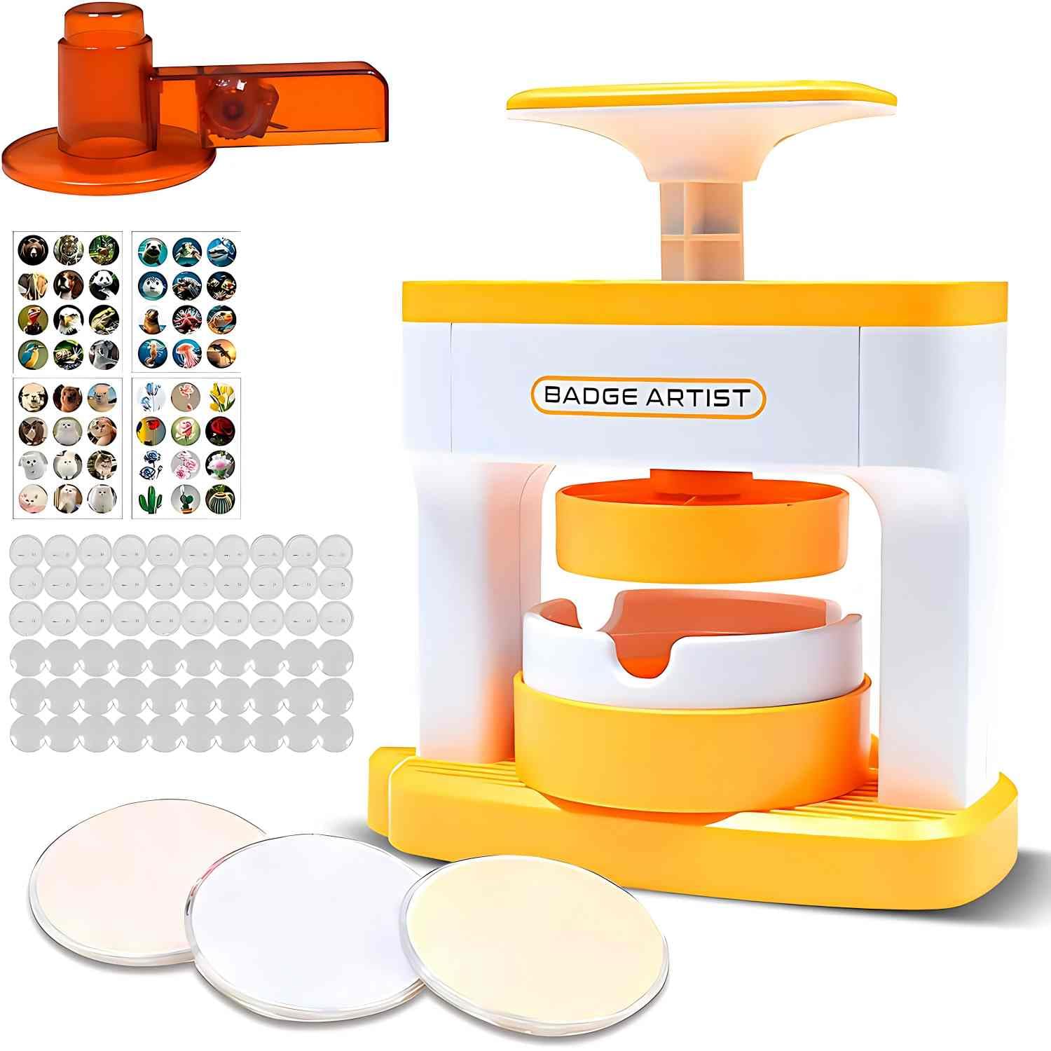 Machine à boutons 55 mm avec kit de presse à badge et cadeaux pour enfants