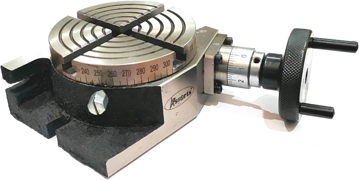 4" Inches (100 mm) 4 slots Regular Rotary Table for Milling Machines