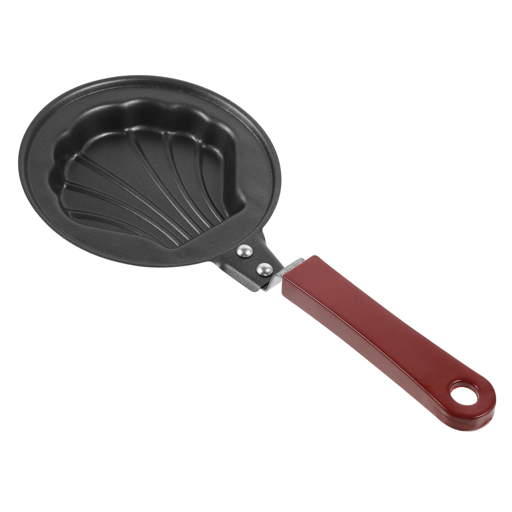 FUNOMOCYA Nonstick Pancake Pan Seashell Shaped Frying Pan for Cooking Breakfast American Pancake Maker Compact Design for Small Kitchens Versatile Cooking and Serving Dish
