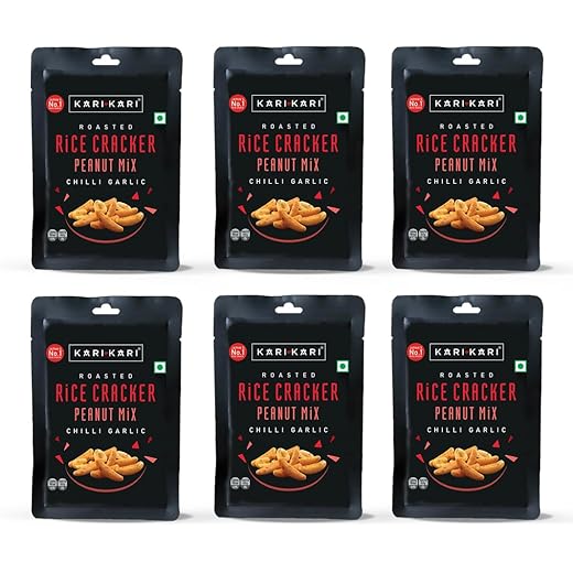 Kari Kari Chilli Garlic Rice Cracker Mix 18g
