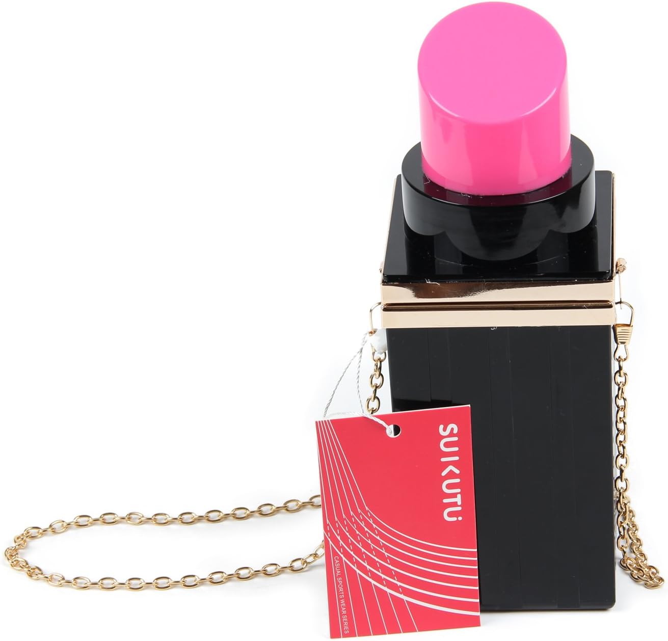 SUKUTU Acrylic Lipstick Purse Box Clutch Lips Party Womens Evening Purse for Teen Girls