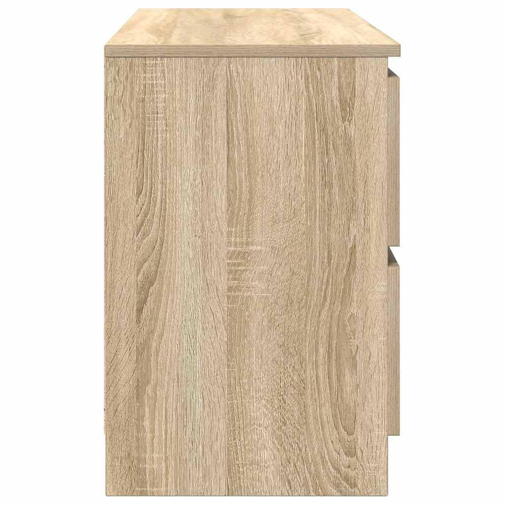 vidaXL Mobile Porta TV Rovere Sonoma 100x35x54 cm in Legno Multistrato, Mobile TV, credenza TV, Armadio ad Alta fedeltà, banco TV, Mobile Porta TV