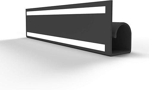 Miniatura 3 de Electriduct Organizador de cables y cable de escritorio con canal de gancho pequeño, 36 pulgadas, color negro